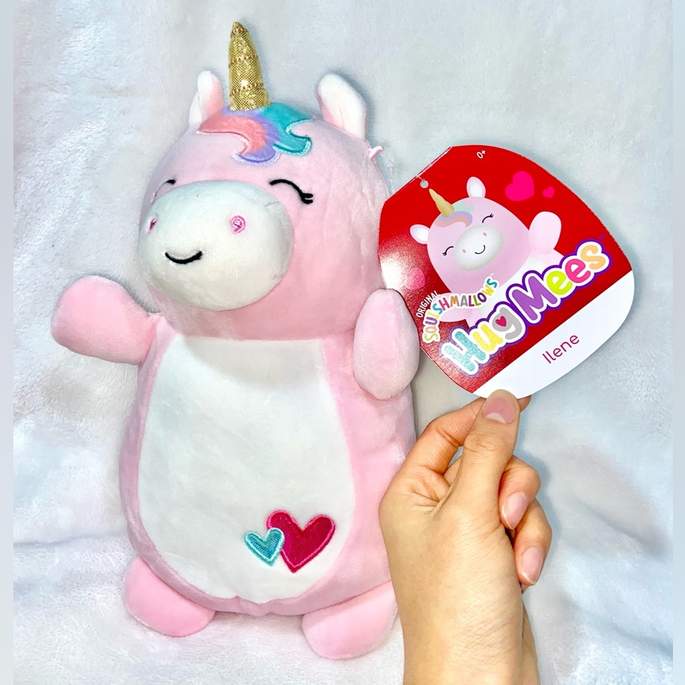 10” Ilene the Unicorn Valentine’s Hugmees Squishmallows Plush